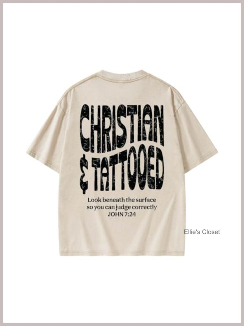 Christian Jesus Oversized Graphic Tee Acid Washed Cotton Cross T-Shirt